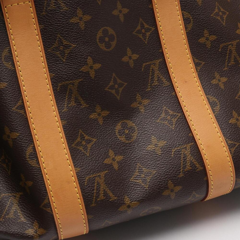 LOUIS VUITTON Brown Monogram Leather Keepall 50 Boston Bag - Picture 10 of 10